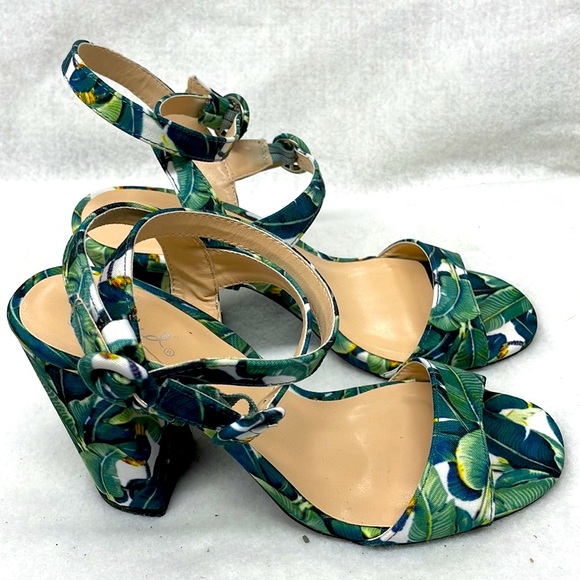 Qupid new strap around the ankle block heels ladies sz 7.5 - Picture 3 of 8